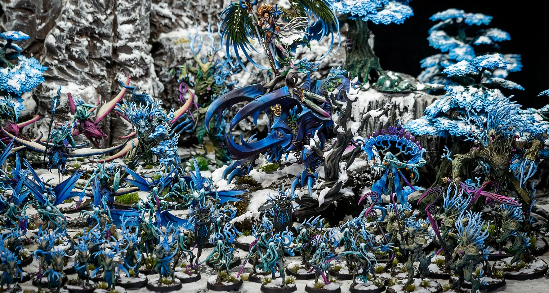 Ejército Sylvaneth helado miniaturas pintadas