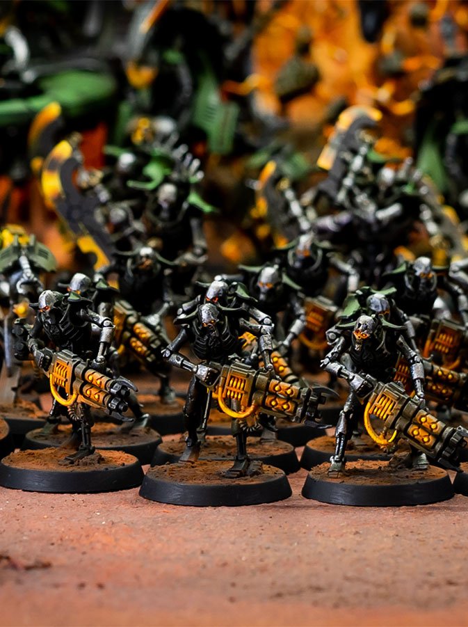 Dark Green Necron Warriors Game