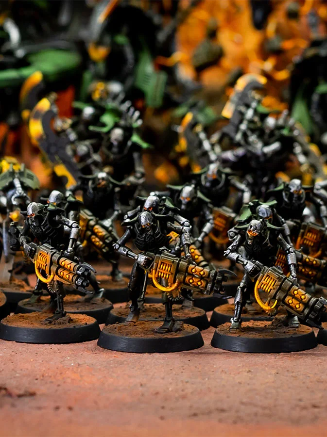 Dark Green Necron Warriors Game