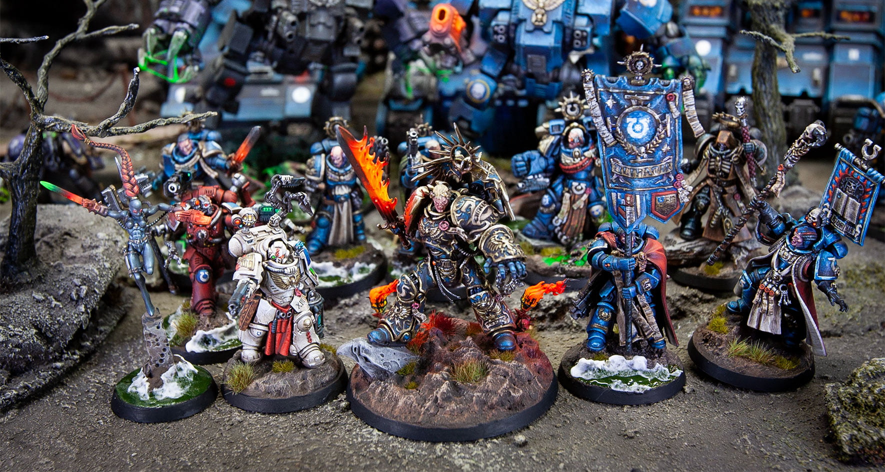 Space Marines Grimdark Color and paint schemes