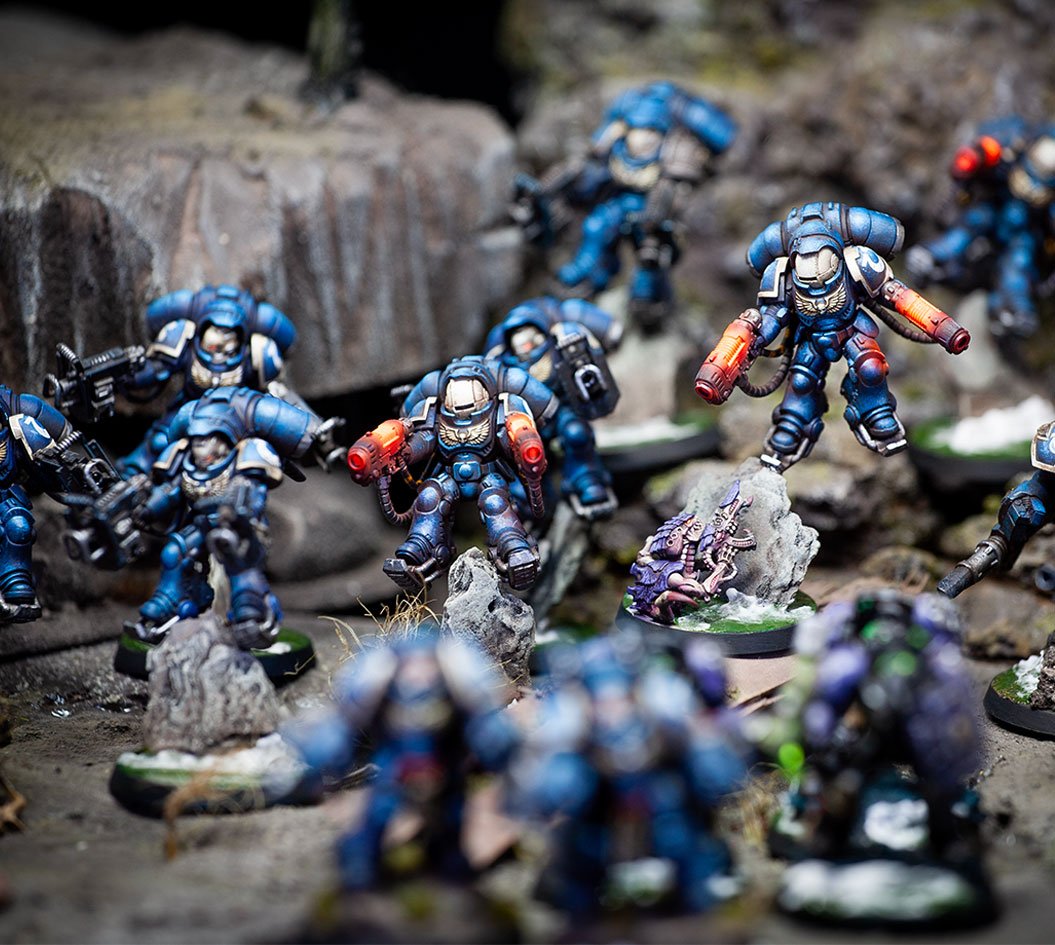 Space Marines Grimdark Color and paint schemes